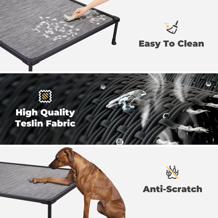 Tucker Murphy Pet™ Tucker Murphy Elevated Bed Chewproof Cooling Raised